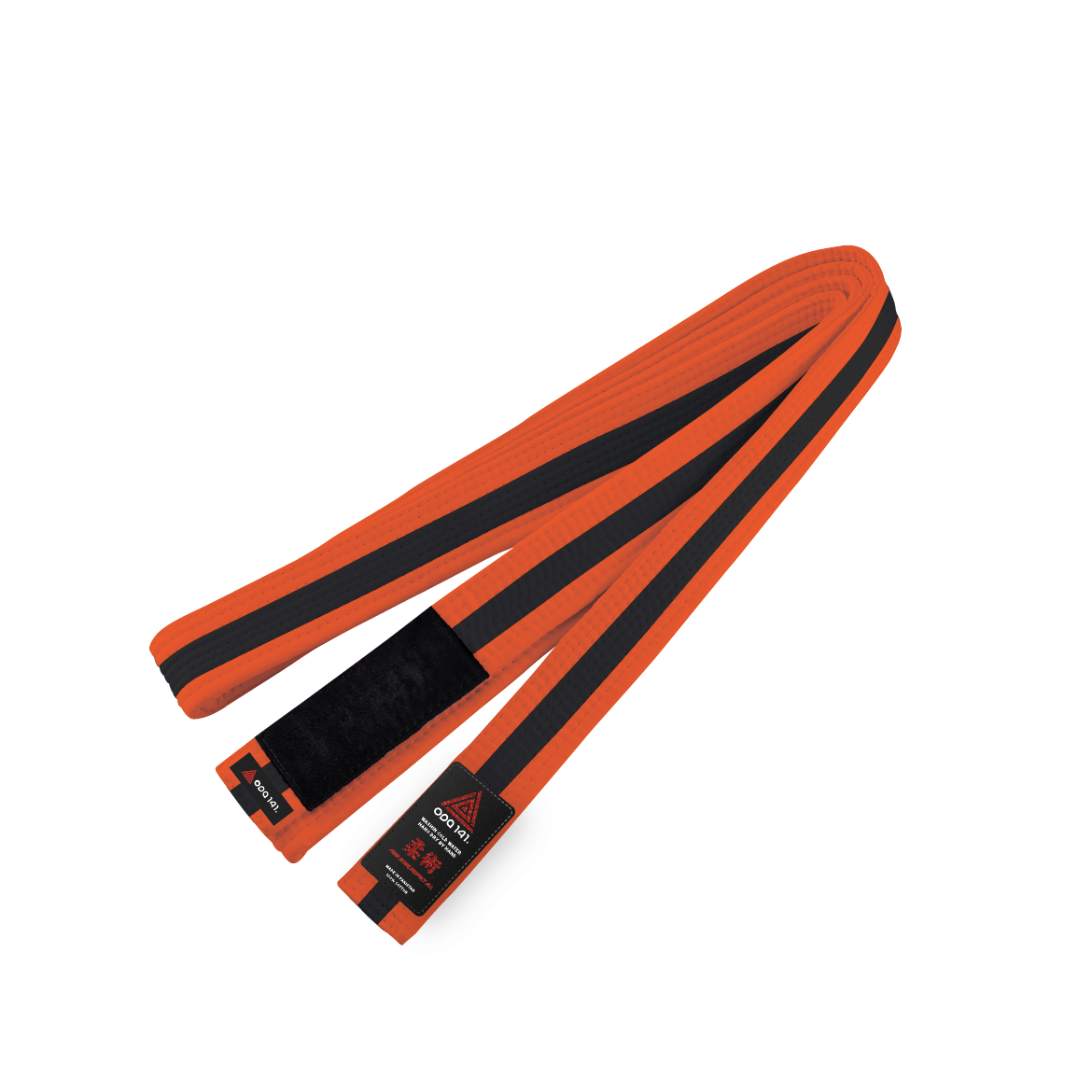 ODA 141 Brazilian Jiu Jitsu Kids Belt - Orange-Black