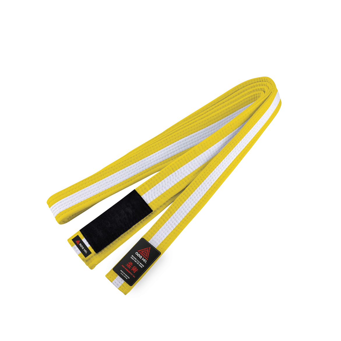 ODA 141 Brazilian Jiu Jitsu Kids Belt - Yellow-White